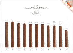 The Habanos Size Guide Poster