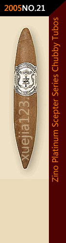 2005全球雪茄排名第21位-季诺大卫杜夫白金权杖系列粗管装雪茄