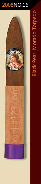 2008全球雪茄排名第16位-黑珍珠马杜罗鱼雷雪茄