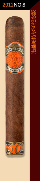 2012全球雪茄排名第8位-洛基帕特尔50周年纪念版