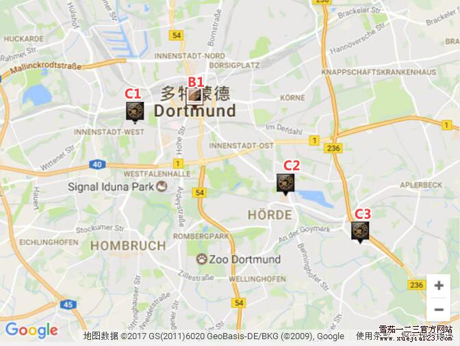 哈瓦那之家LCDH地图-德国多特蒙德