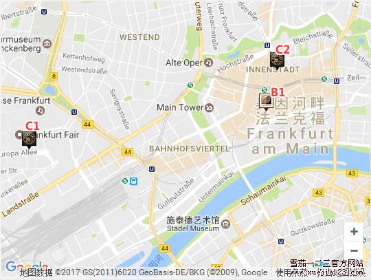 哈瓦那之家LCDH地图-德国法兰克福