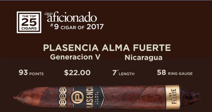 2017年雪茄排名第9名 Plasencia Alma Fuerte Generacion V 普拉森西亚.阿尔玛堡第五代