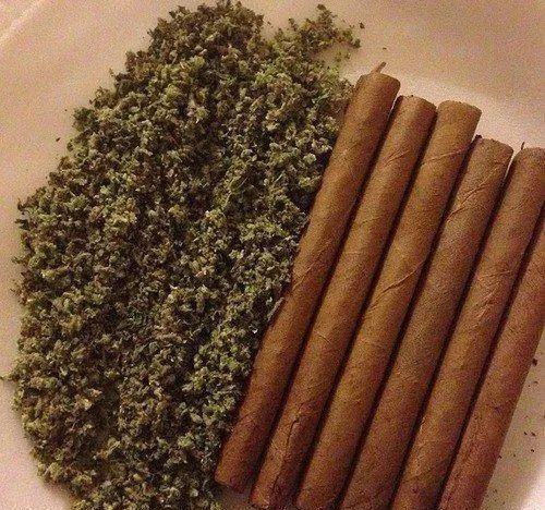 注意这不是雪茄,而是裹着雪茄烟叶的大麻