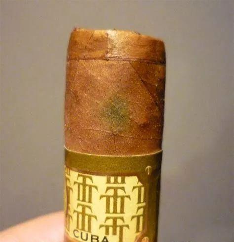 为什么有些雪茄上面有绿色斑点?