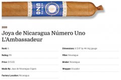 2020雪茄排名第6 Joya de Nicaragua Número Uno L’Ambassadeur