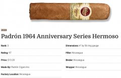 2020雪茄排名第3 Padrón 1964 Anniversary Series Hermoso