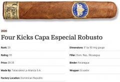 2020雪茄排名第20 Four Kicks Capa Especial Robusto