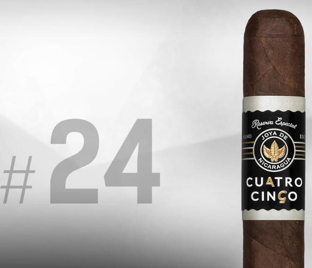 CUATRO CINCO RESERVA ESPECIAL DOBLE ROBUSTO Cigar Jorunal 2015雪茄排名TOP25 NO.24 CUATRO CINCO 珍藏特级 双罗布图
