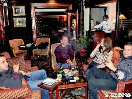 黎巴嫩贝鲁特悉尼俱乐部酒店旺多姆吸烟休息室