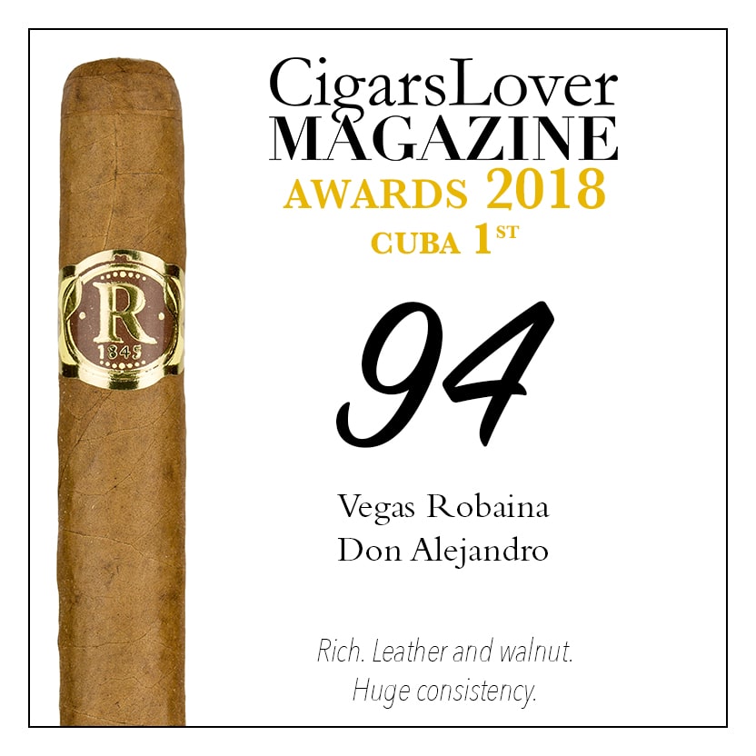 CigarsLover Magazine Awards 2018 Cuba 维加斯·罗巴伊娜 亚历杭德罗 VEGAS ROBAINA DON ALEJANDRO