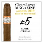 CigarsLover2019年最佳雪茄第5名 埃尔西迪奥 皇冠 El Sitio Coronas