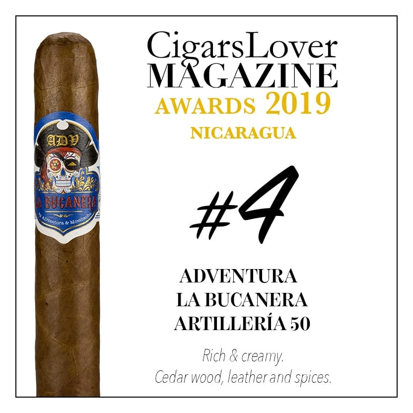 CigarsLover2019年最佳雪茄第4名 冒险之旅 海盗船 炮兵 50 ADVentura La Bucanera Artillería 50