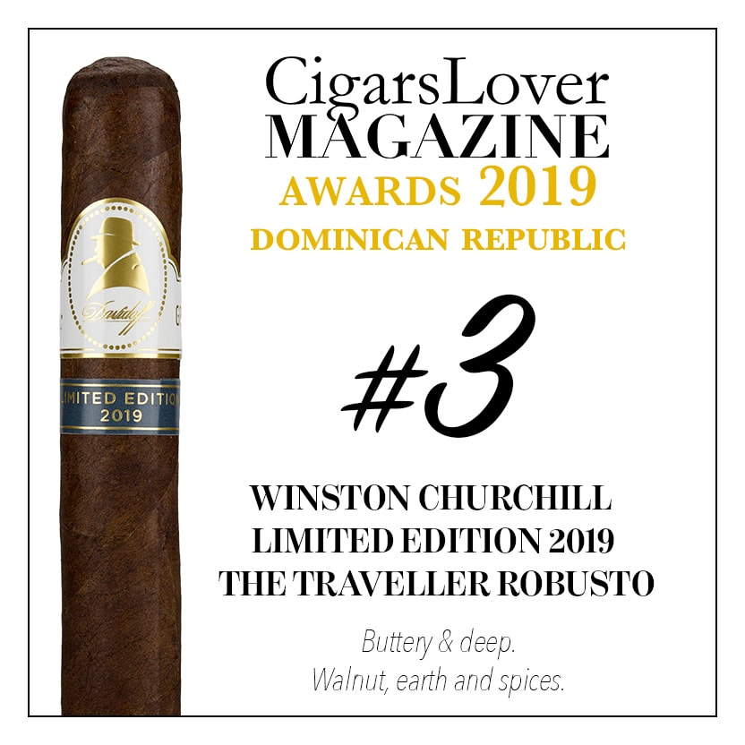 CigarsLover2019年最佳雪茄第3名 大卫杜夫 温斯顿·丘吉尔 2019年限量版 旅行者 罗布斯塔 Winston Churchill Limited Edition 2019 The Traveller Robusto