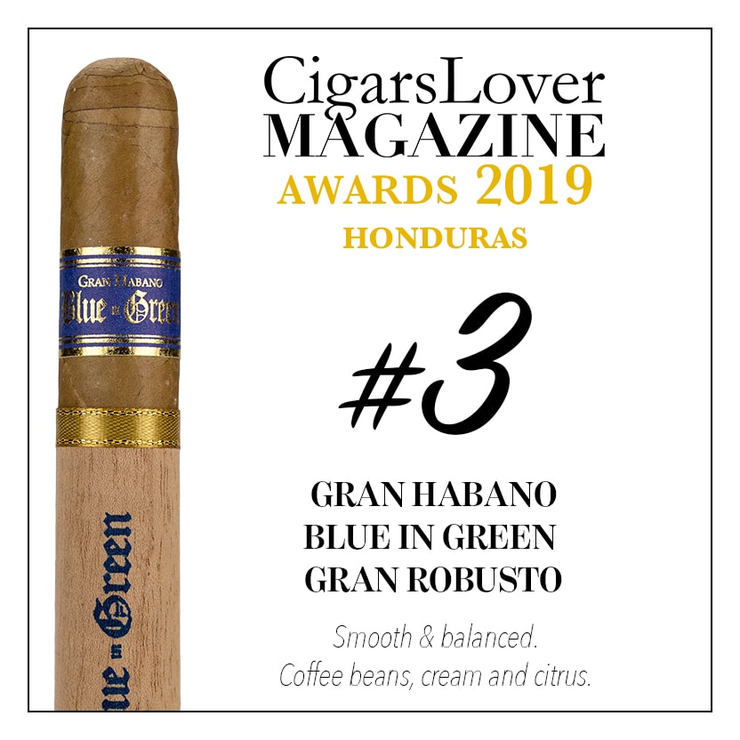 CigarsLover2019年最佳雪茄第3名 大哈瓦那 绿中蓝 大罗布图 Gran Habano Blue in Green Gran Robusto