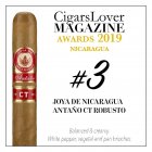 CigarsLover2019年最佳雪茄第3名 尼加拉瓜珍宝 安塔诺 CT 罗布图 Joya de Nicaragua Ant