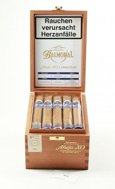 CigarsLover2019年最佳雪茄第4名 巴尔莫勒尔 陈年 XO 康涅狄格 鱼雷 Mk52 Balmoral Añejo XO Connecticut Torpedo Mk52