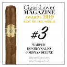 CigarsLover2019年最佳雪茄第3名 扭曲 唐・雷纳尔多 高朗拿 豪华 Warped Don Reynaldo 