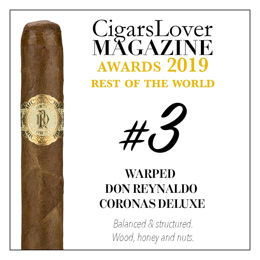 CigarsLover2019年最佳雪茄第3名 扭曲 唐・雷纳尔多 豪华高朗拿 Warped Don Reynaldo Coronas Deluxe