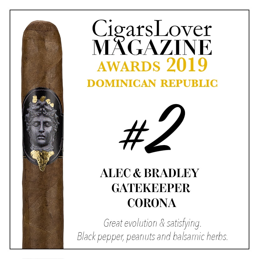 CigarsLover2019年最佳雪茄第2名 亚历克・布莱德利 看门人 皇冠 ALEC & BRADLEY GATEKEEPER CORONA