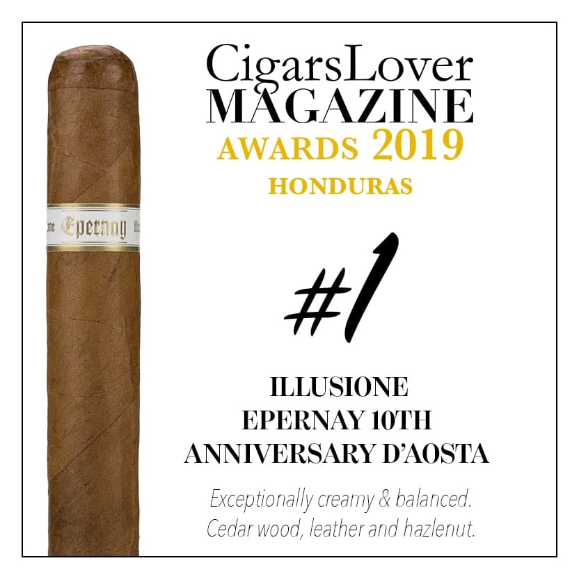 Illusione Epernay 10th Anniversary d’Aosta 幻想 埃佩尔奈 10周年 奥斯塔 CigarsLover2019年最佳雪茄第1名