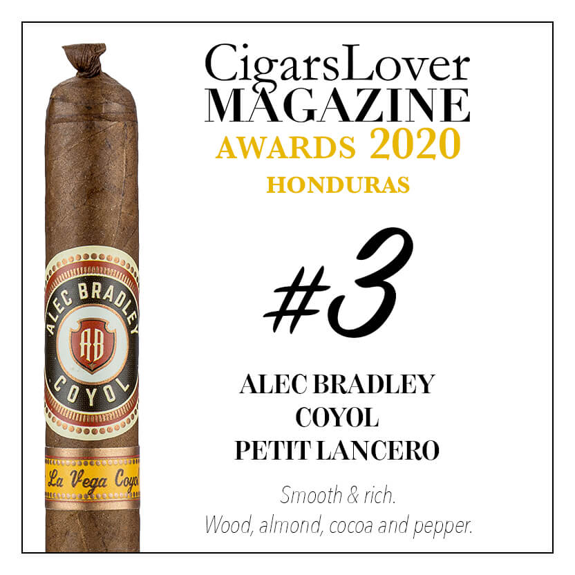 Alec Bradley Coyol Petit Lancero 亚力克・布拉德利 科约尔 小长矛 CigarsLover2020年最佳雪茄第3名
