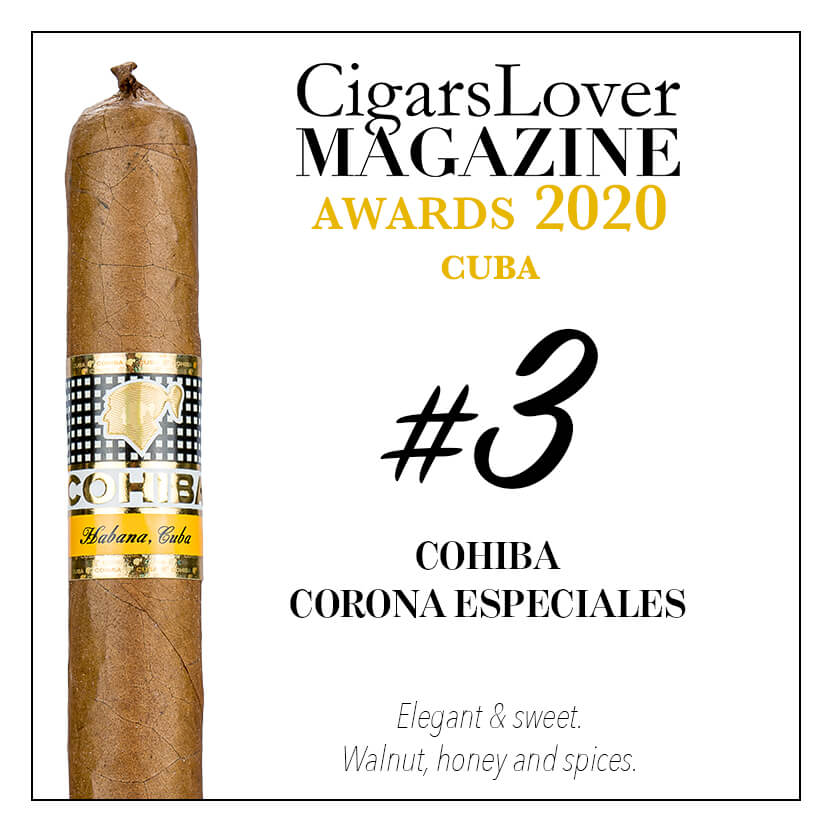 Cohiba Coronas Especiales 高希霸 特级皇冠 CigarsLover2020年最佳雪茄第3名