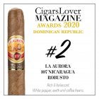 La Aurora 107 Nicaragua Robusto 拉奥罗拉 107 尼加拉瓜 罗布图 CigarsLover2020年最佳雪茄第2名