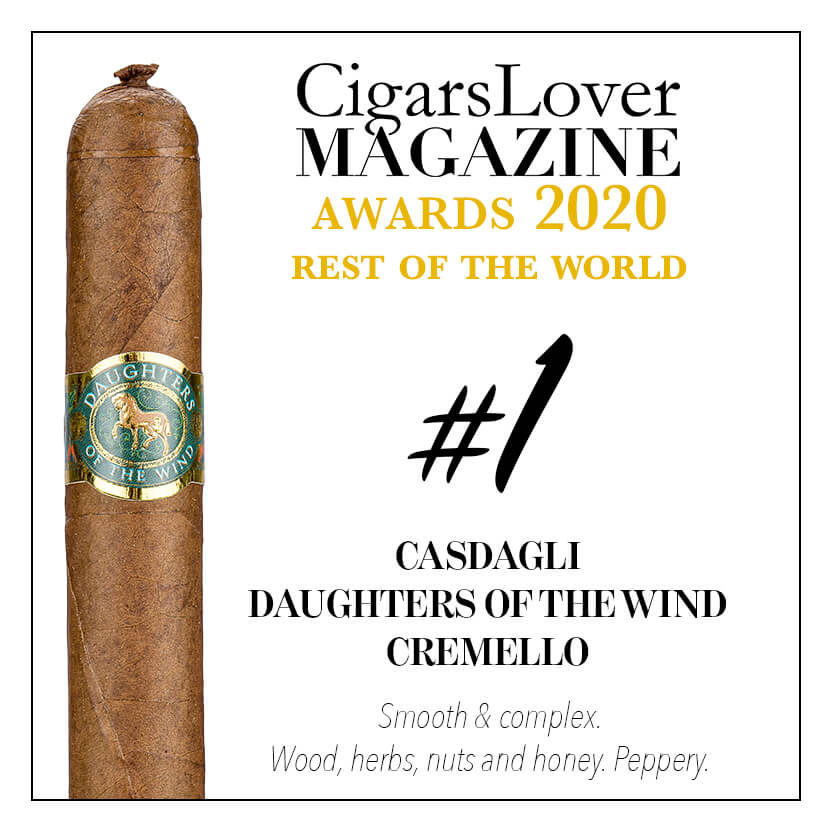 Casdagli Daughters of the Wind Cremello 卡斯达格利「风之女」克莱梅洛 长矛 CigarsLover2020年最佳雪茄第1名
