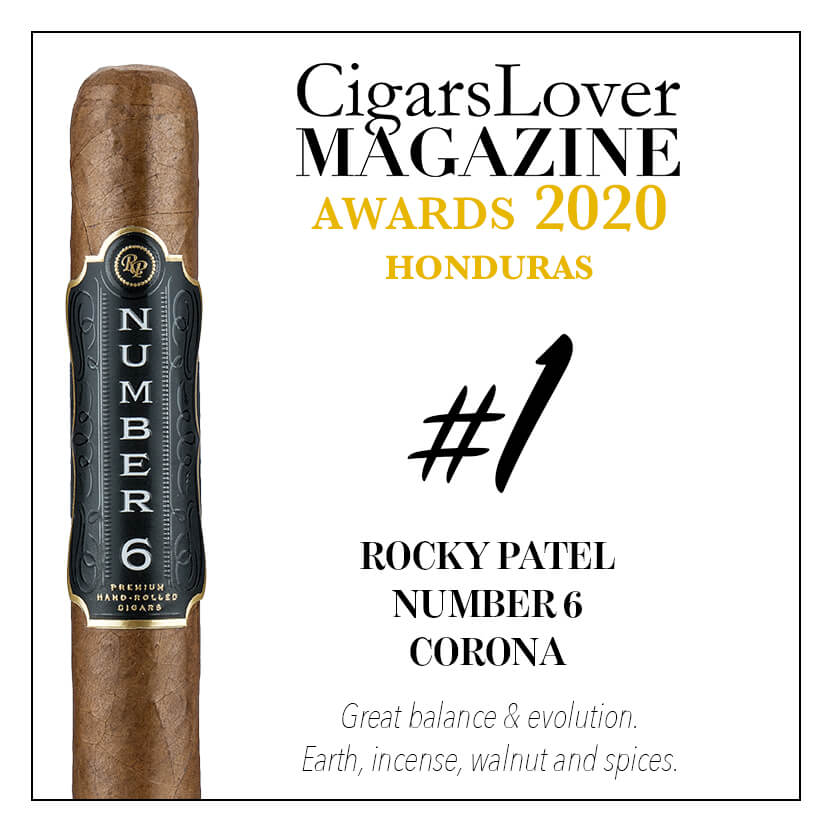 Rocky Patel Number 6 Corona 洛基・帕特尔 6 号 皇冠 CigarsLover2020年最佳雪茄第1名