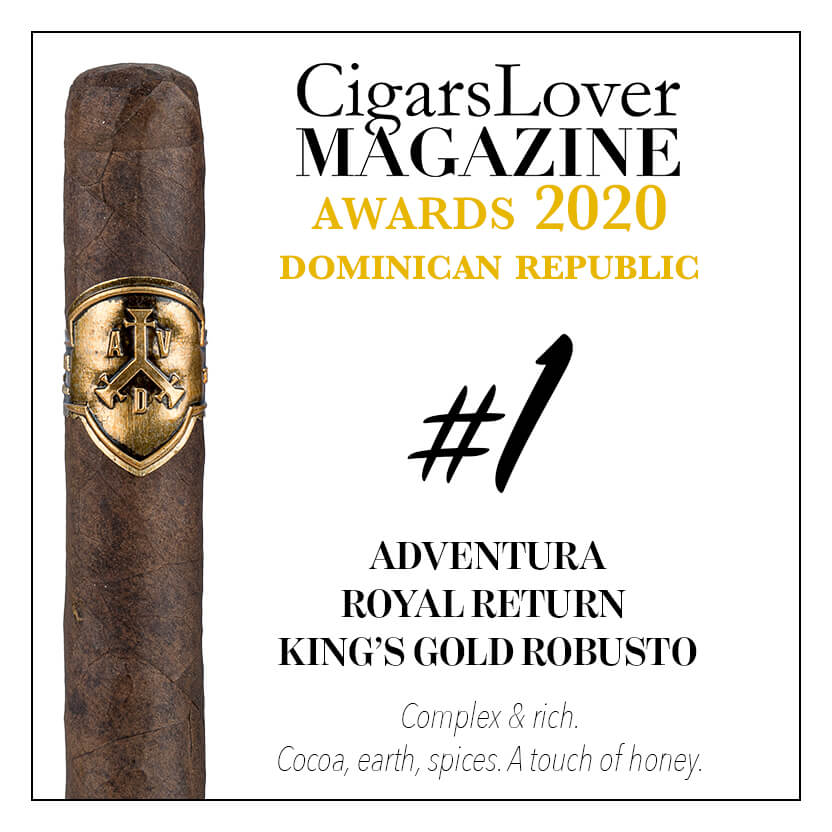 Adventura Royal Return King’s Gold Robusto 探险家 皇家归来 国王黄金 罗布图 CigarsLover2020年最佳雪茄第1名