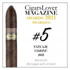 Tatuaje Cojonú 2021 塔图赫 科霍努 2021 年限量版 CigarsLover2021年最佳雪茄第5名
