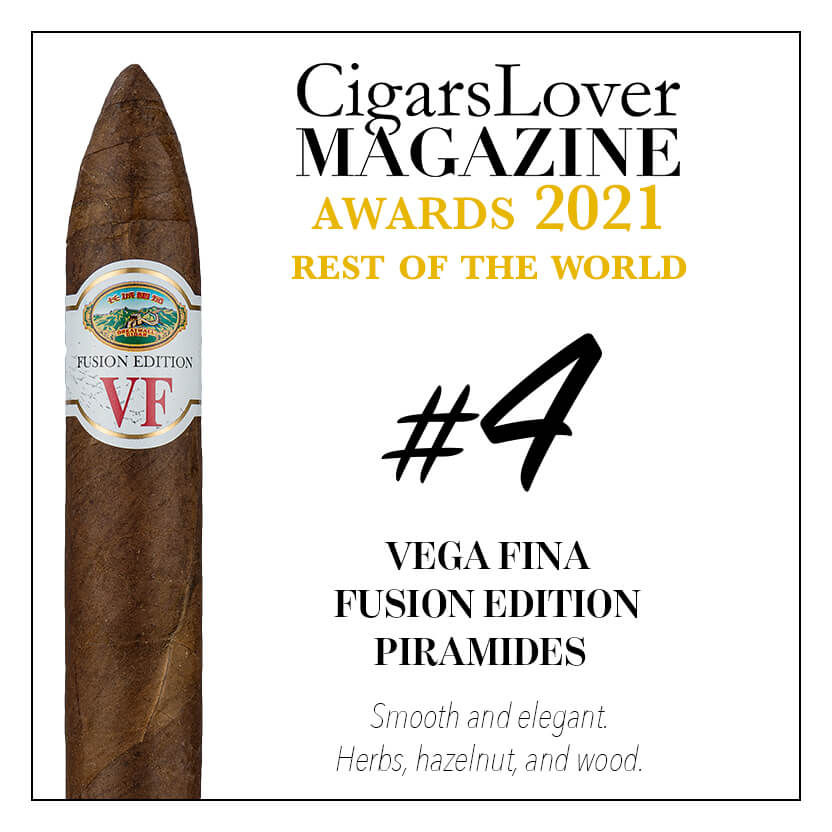 Vega Fina Fusion Edition Piramides 唯佳 长城 融合版 金字塔(鱼雷) CigarsLover2021年最佳雪茄第4名