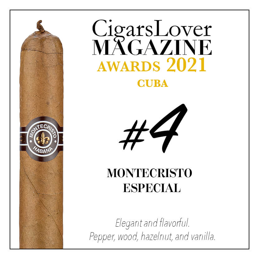 Montecristo Especial 蒙特克里斯托 特级(蒙特长矛 E1) CigarsLover2021年最佳雪茄第4名