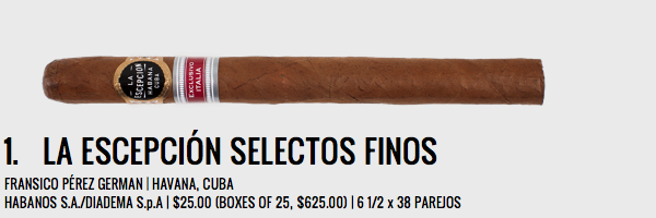 La Escepcion Selectos Finos | 拉·埃斯塞普西翁 精选上品